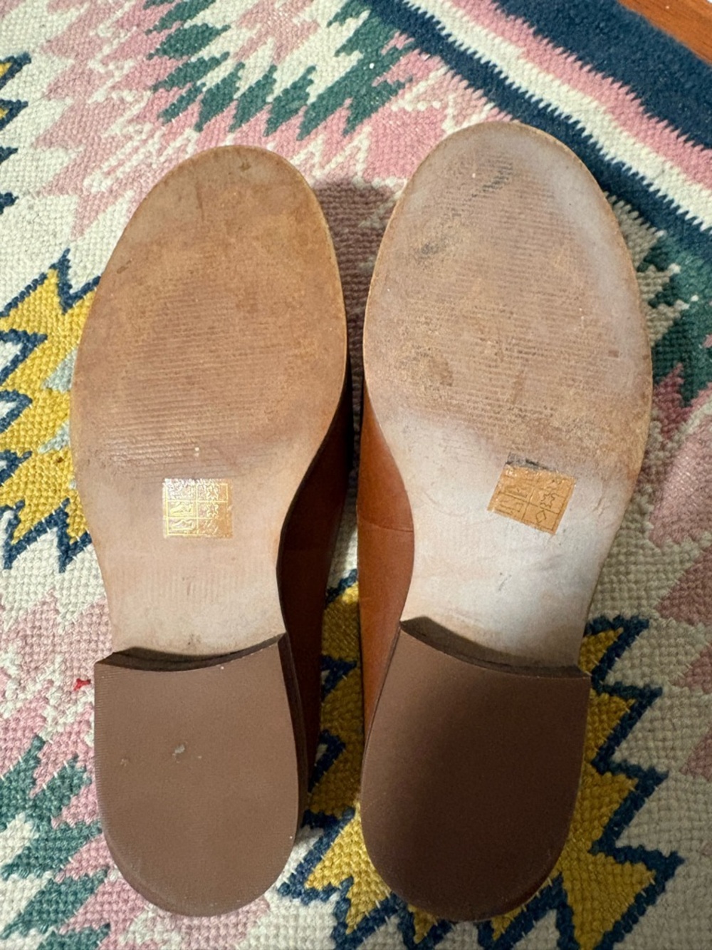 Women’s Madewell Tan Leather Penny Loafer Mules - Picture 3 of 4